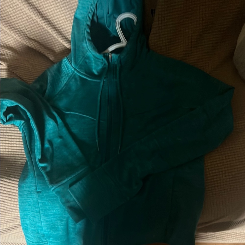 Teal Zip-Up Hoodie